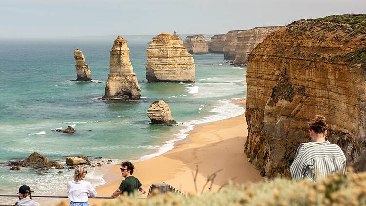 Twelve Apostles Visitors enjoying the Twelve Apostles