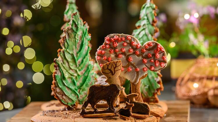 Baked Christmas treats Baked Christmas treats of trees and deer