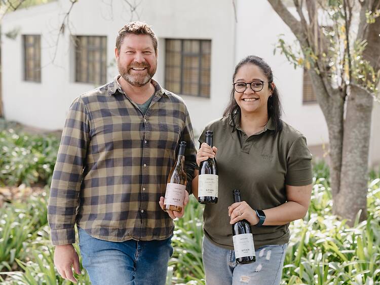 Spier Cellar Master Johan Jordaan and and winemaker Tania Kleintjes Spier Cellar Master Johan Jordaan and and winemaker Tania Kleintjes