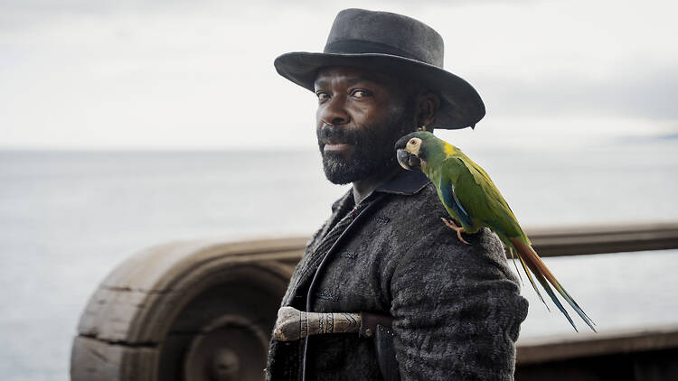 David Oyelowo as Long John Silver in Treasure Island David Oyelowo as Long John Silver in Treasure Island