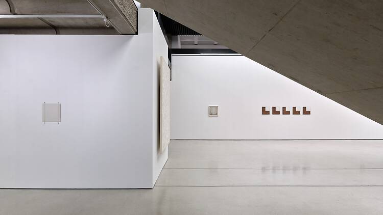 Installation view of ‘Robert Ryman… The Real Thing’, Barbican Art Gallery Installation view of ‘Robert Ryman… The Real Thing’, Barbican Art Gallery