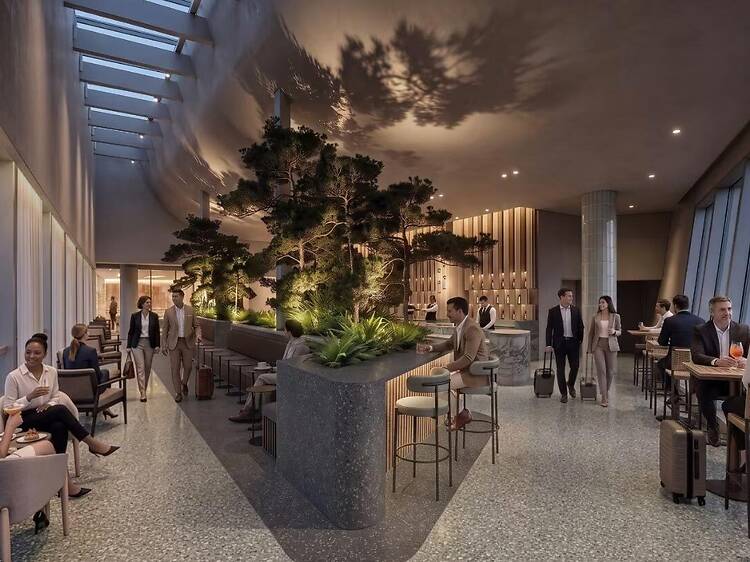 AmEx’s largest airport lounge ever is coming to this NYC-area airport, with 30,000 square feet and a terrace bar