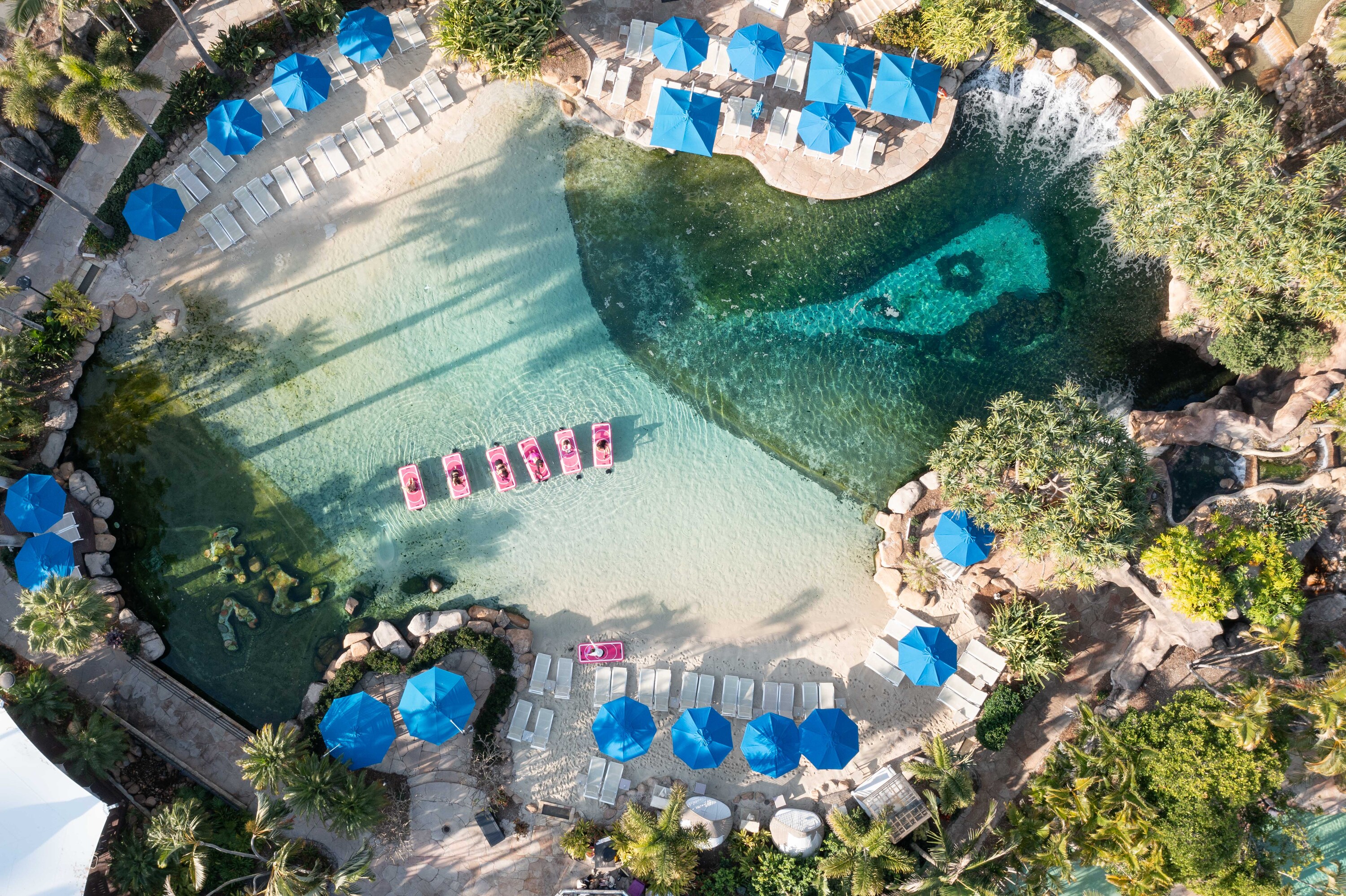 This Gold Coast hotel has a saltwater lagoon with 300 tropical fish you can snorkel with