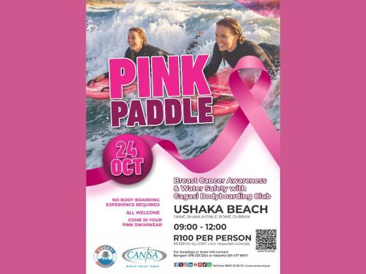 Pink Paddle for CANSA Breast Cancer Awareness and Water Safety Pink Paddle for CANSA Breast Cancer Awareness and Water Safety