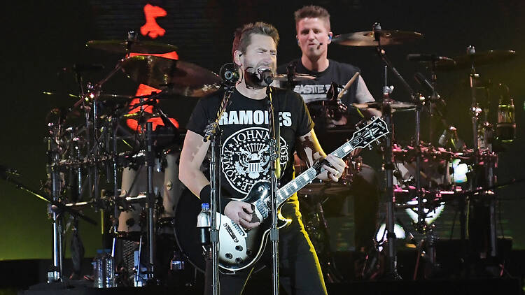 Chad Kroeger of Nickelback during a Rock in Rio 2019 concert in Rio de Janeiro