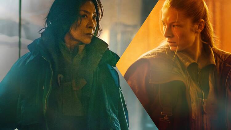 Blade Runner 2099's Michelle Yeoh and Hunter Schafer Blade Runner 2099's Michelle Yeoh and Hunter Schafer