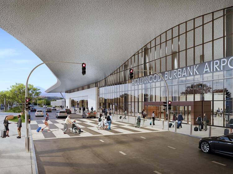 Hollywood Burbank Airport opens its brand-new $1.3 billion terminal today, replacing a historic 1930s travel hub
