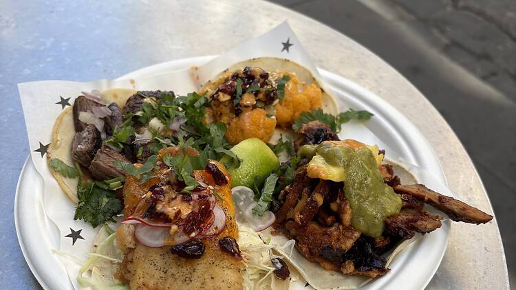 Selection of tacos