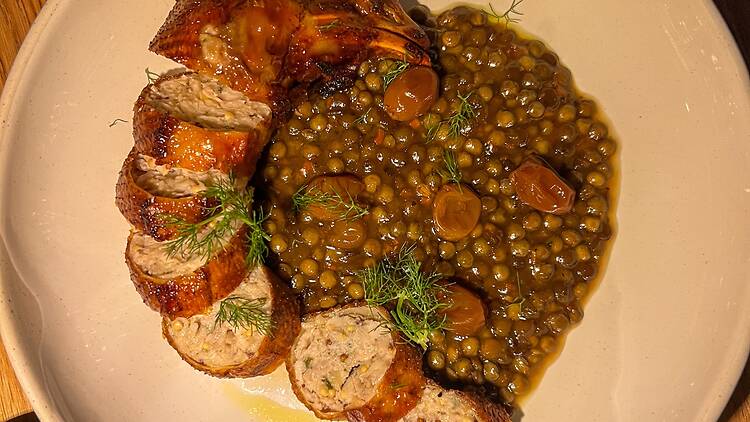 Puy lentil dish