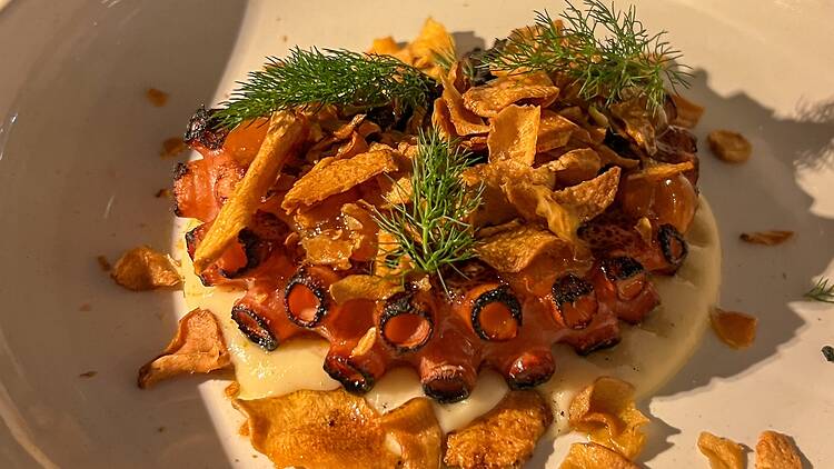 Octopus dish at From Here By Mike