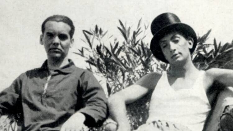 Federico García Lorca i Salvador Dalí a Es Llaner de Cadaqués, el 1925