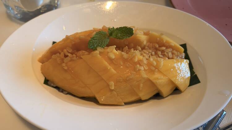 Mango sticky rice at BOBO Thai Mango sticky rice at BOBO Thai