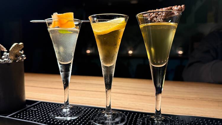 Flight of best-selling cocktails