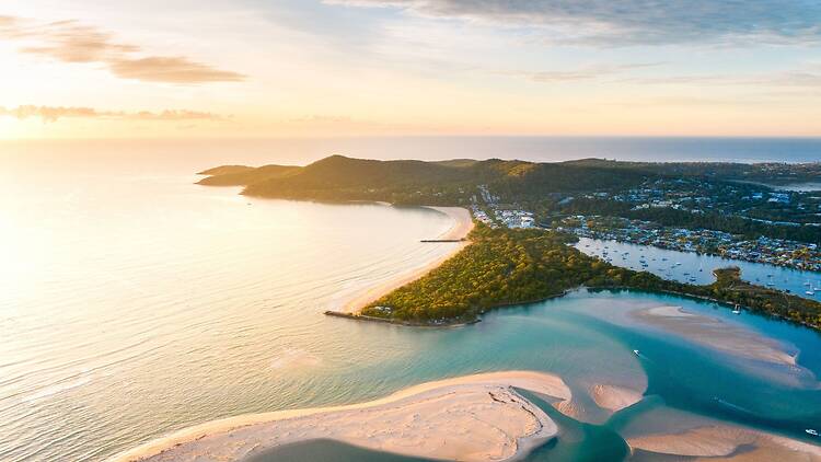 Noosa Rivermouth and Main Beach Sunrise at Noosa Rivermouth and Main Beach