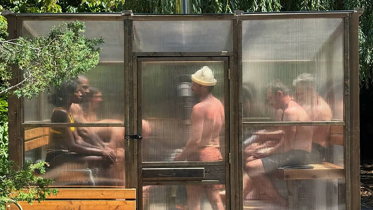 CUL DE SAC's community sauna.