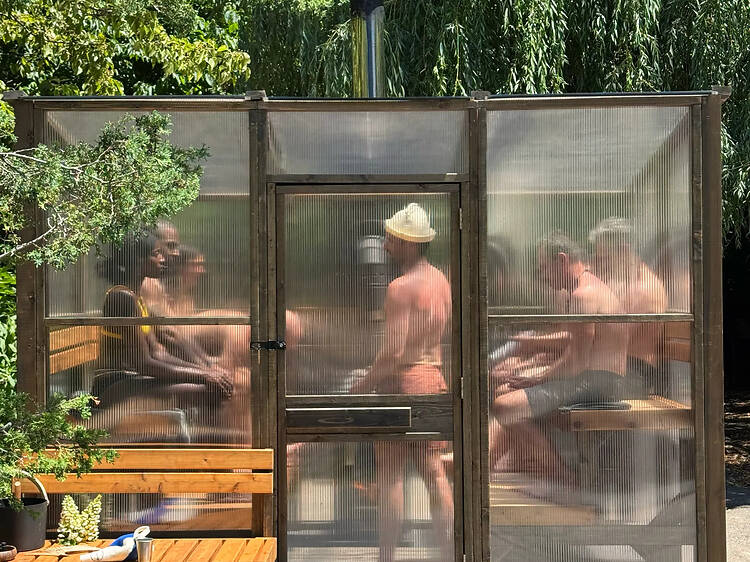 NYC’s first outdoor community sauna will bring free sweat nights, cold plunges and more to Williamsburg this winter