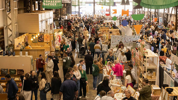 crowds at Makers and Shakers Market 