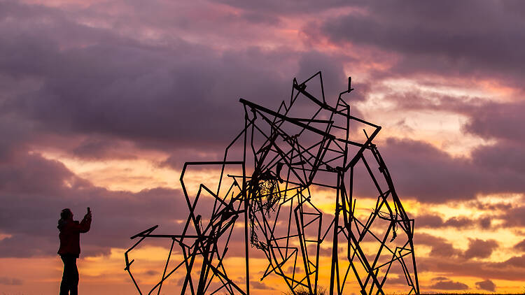 Sculpture by the Sea Harrie Fasher Unveiling the Edges of the Sky