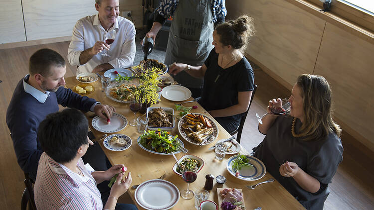 Fat Pig Farm Long lunch