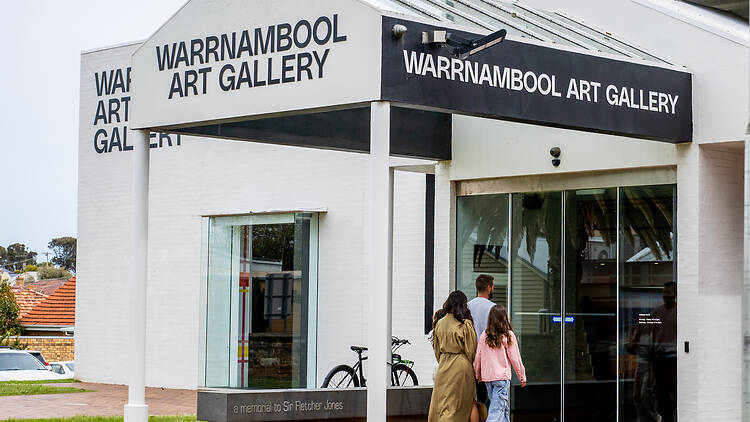 outside Warrnambool Art Gallery 