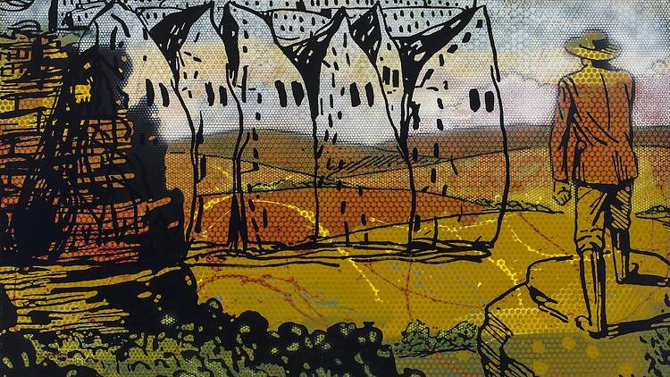 Gordon Bennett: Horizon 1996-99 Acrylic on linen