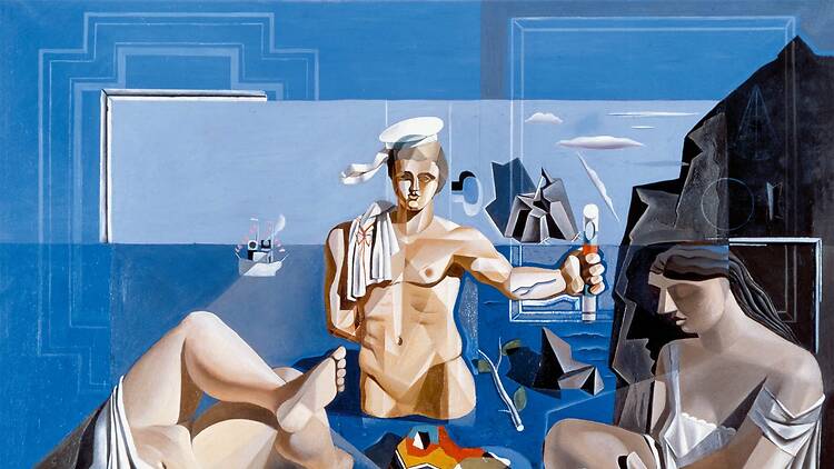 Composición con tres figuras. Academia neocubista, 1926 Composición con tres figuras. Academia neocubista, 1926
