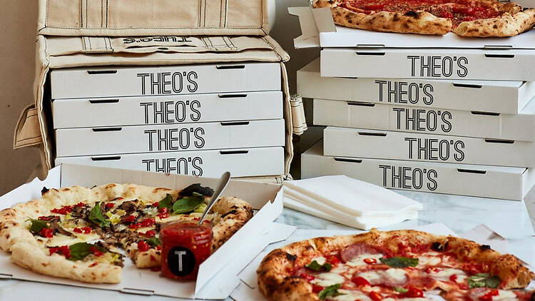 Pizzas at Theo’s Pizzas at Theo’s