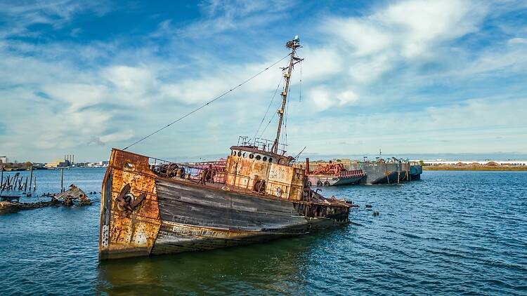 Abandoned ships in Arthur Kill, Staten Island Abandoned ships in Arthur Kill, Staten Island