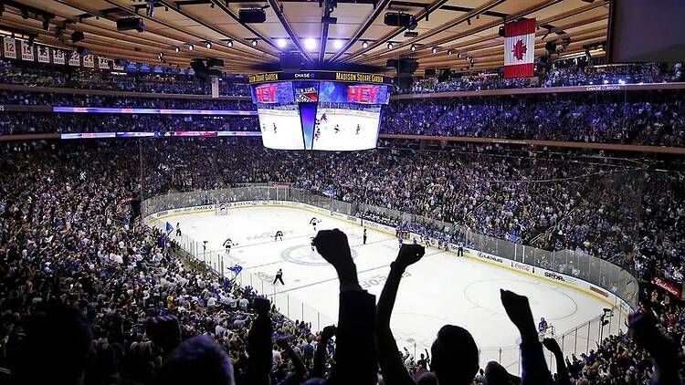 New York Rangers game at Madison Square Garden New York Rangers game at Madison Square Garden