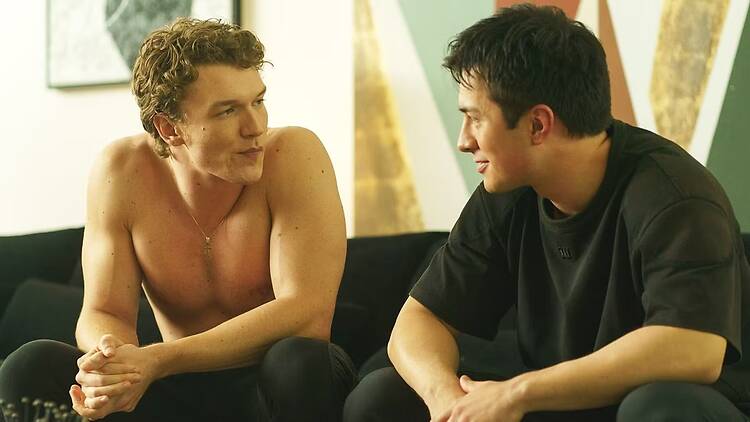Connor Storrie and Hudson Williams in "Heated Rivalry" Connor Storrie and Hudson Williams in "Heated Rivalry"