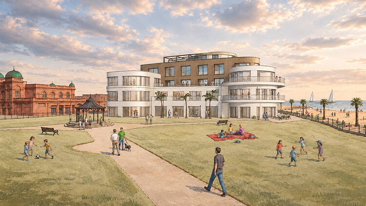 Proposed designs for Ocean Rooms, Gorleston