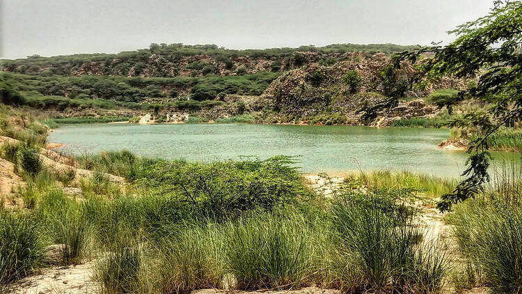 Lake Mangar in the outskirts of Delhi