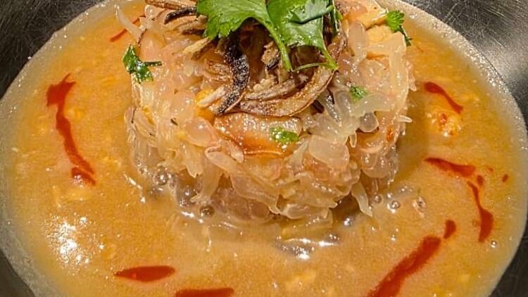 The pomelo salad at Nam
