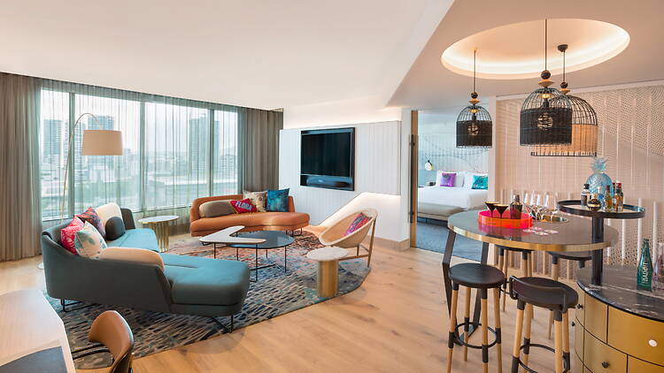 The suite lounge room