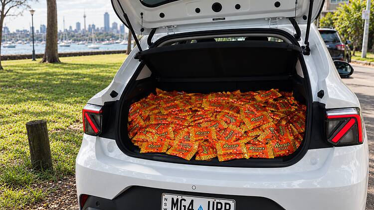 MG4 EV Urban x Reese’s Australia pop-up at Ghost Festival MG4 EV Urban x Reese’s Australia pop-up at Ghost Festival