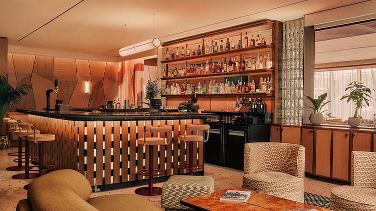 The members lounge at Aethos London Shoreditch