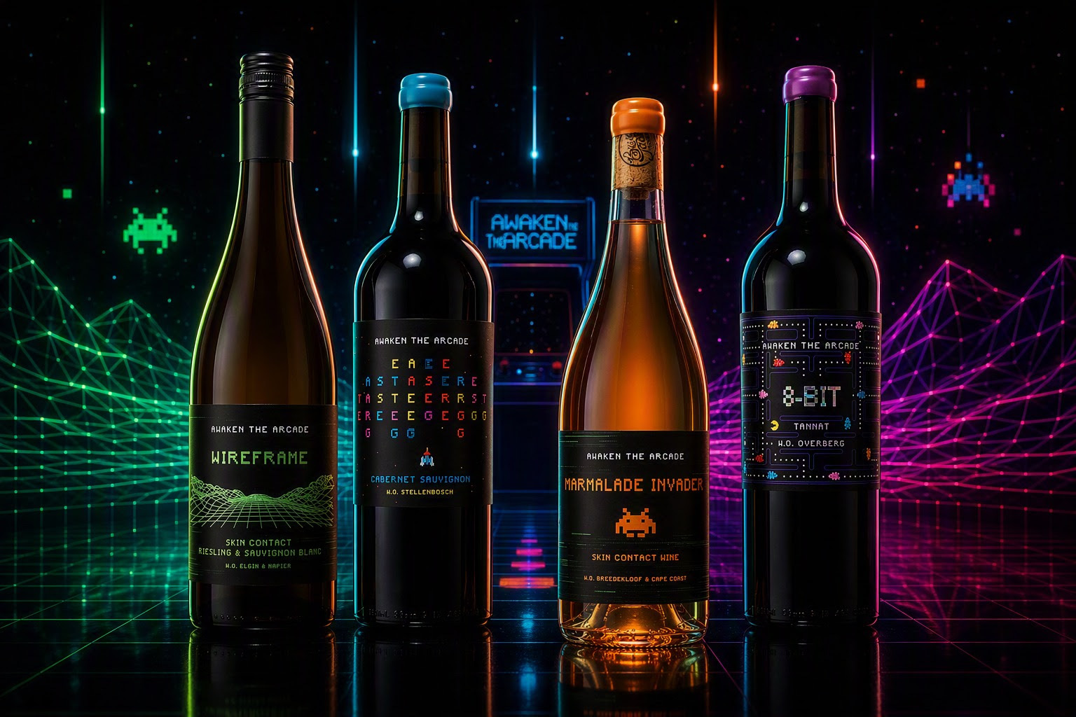 New 80s arcade-inspired wine range launches in Cape Town