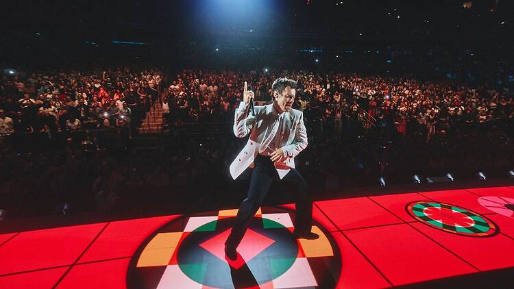 Harry Styles performing during his NYC residency at Madison Square Garden Harry Styles performing during his NYC residency at Madison Square Garden