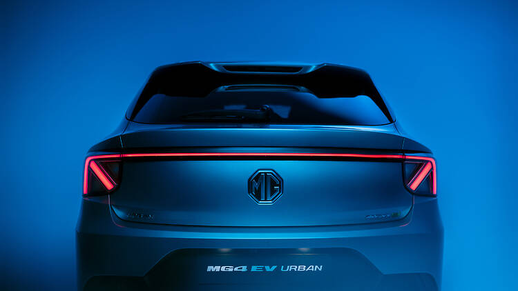 MG4 EV Urban rear The rear of an MG4 EV Urban