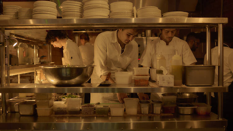 Chefs at work in the kitchen