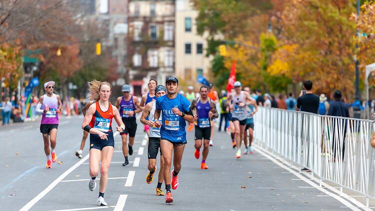 Runners during the 2022 NYC Marathon Runners during the 2022 NYC Marathon