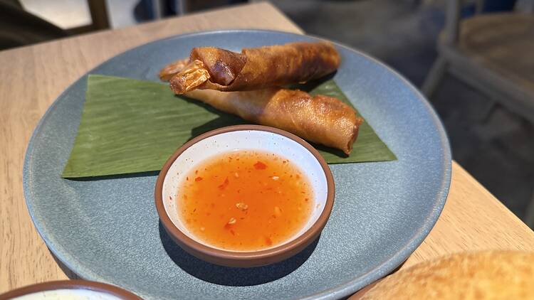 Pork & shrimp lumpia at Anako