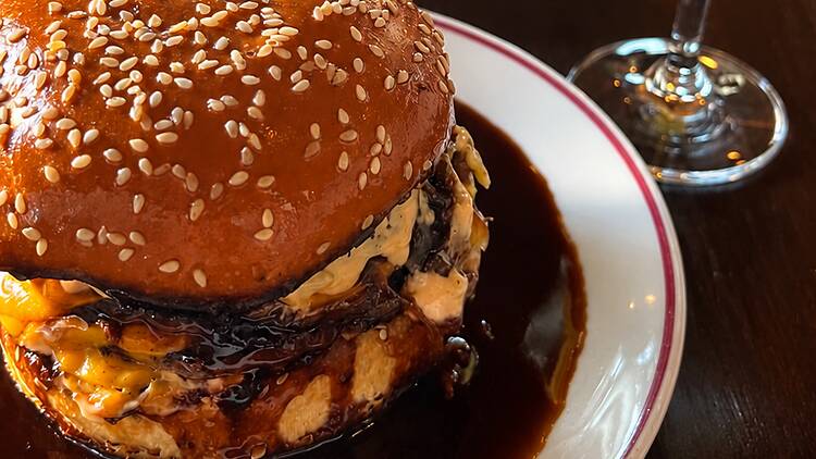 The Parisienne Burger at Simonette ($23) The Parisienne Burger at Simonette ($23)