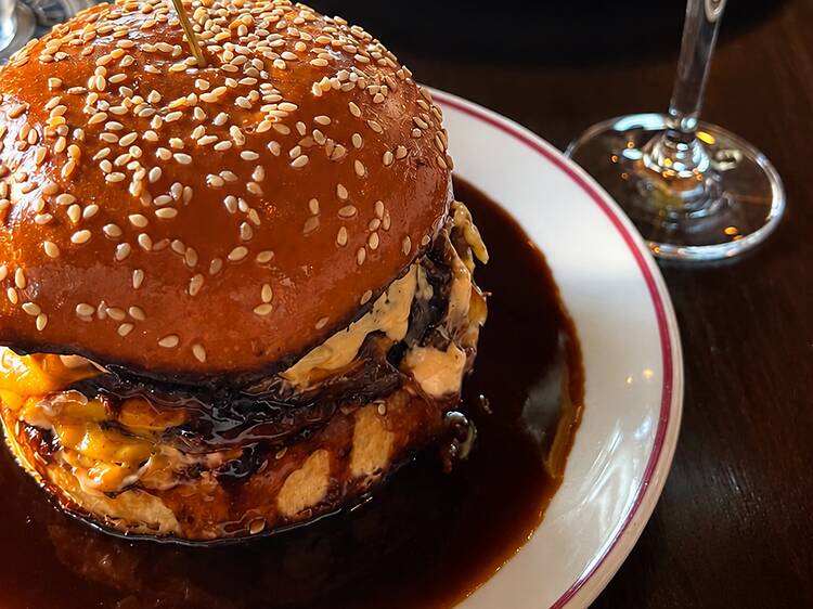 The Parisienne Burger at Simonette ($23) The Parisienne Burger at Simonette ($23)