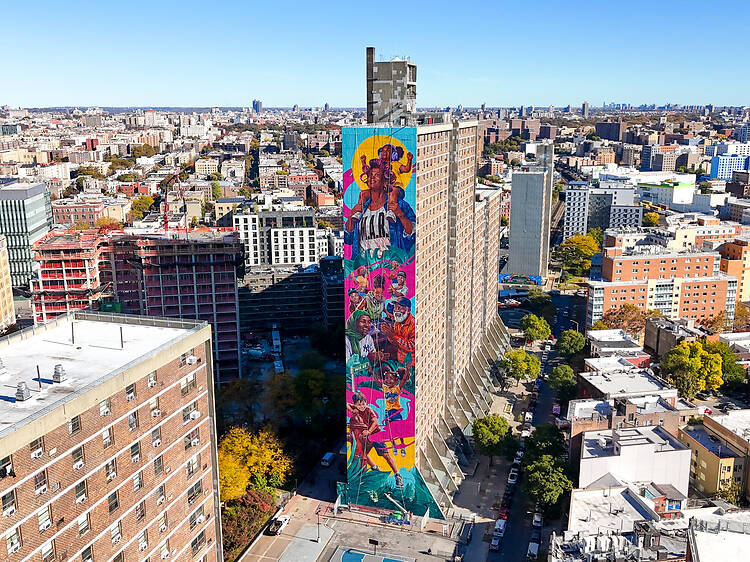 The tallest mural in the U.S. is now in the South Bronx and we got a first look