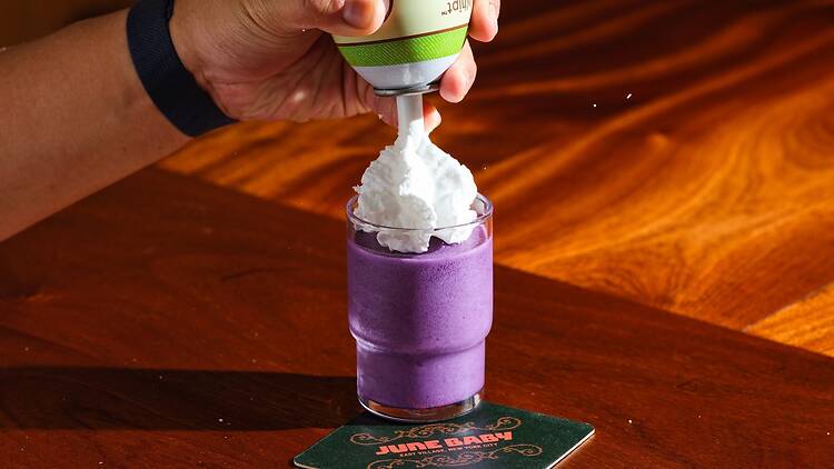 June Baby Purple ube colada at June Baby