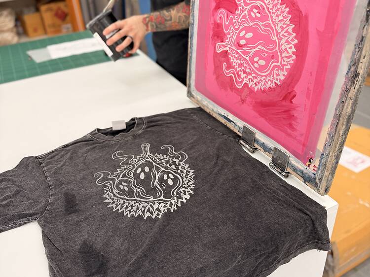 Get crafty with a spooky T-shirt printing workshop
