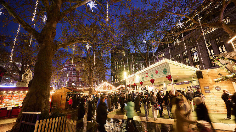 Leicester Square Christmas lights Leicester Square Christmas lights