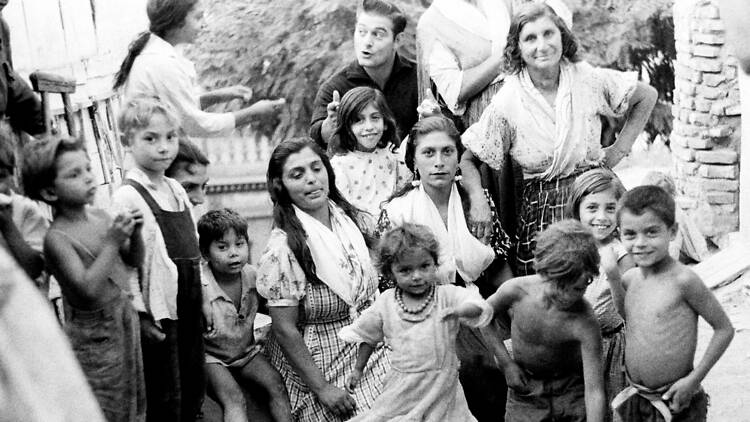 Juerga gitana. Montjuïc, Barcelona, 1963