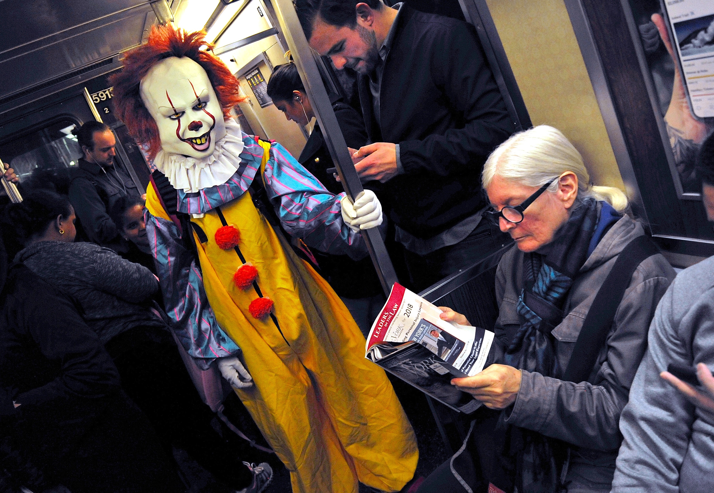 The MTA is giving out limited-edition Halloween subway maps today